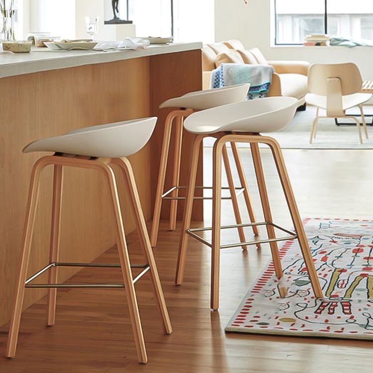 Scandinavian Style Bar-stool Bucket PP Seat Counter Stool for Kitchen Bar Clearhalo 'Bar Furniture' 'Bar Stools' 'bar_stools' 'furn' 'furn_bar_stools' 'furniture_bar_stools' 'Kitchen & Dining Furniture' 'kitchen&dining_furn' 'kitchen' 'kitchen_furn' Furniture' 1200x1200_9cad2210-87ec-4128-9551-ecc81c3f7244