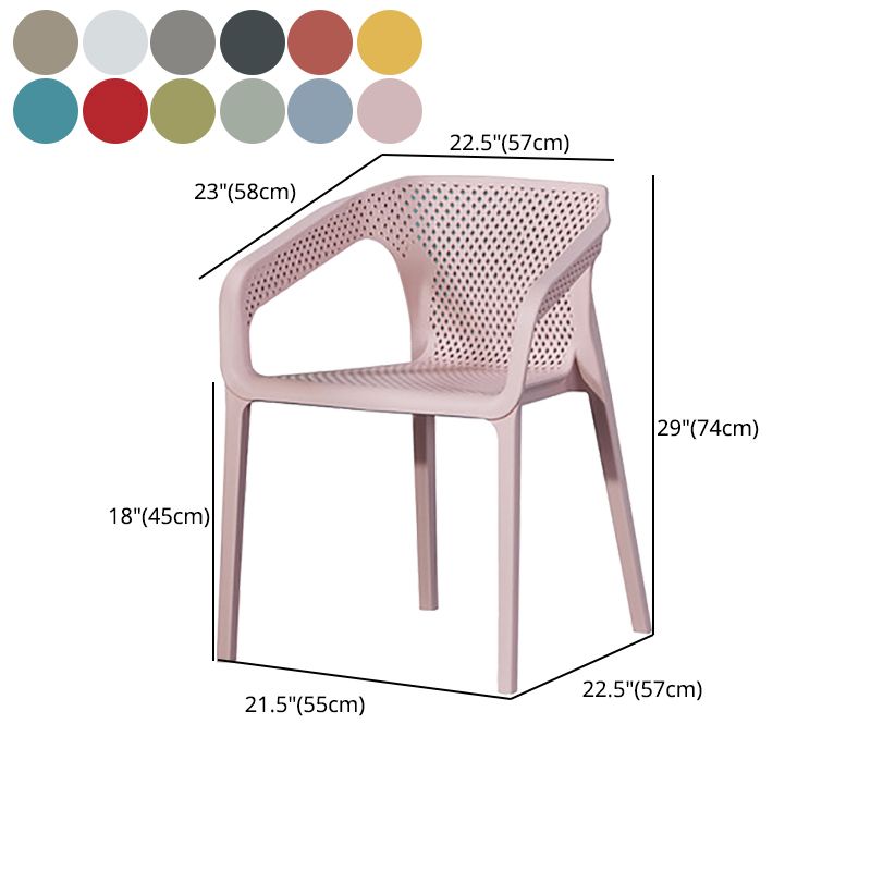 Nordic Chairs Dining Arm Chair for Kitchen with Plastic Legs Clearhalo 'Dining Chairs' 'Dining Tables & Seating' 'dining_chair' 'furn' 'furn_dining_chair' 'Furniture' 'furniture_dining_chair' 'Kitchen & Dining Furniture' 1200x1200_9cb17a29-d615-4686-9f7e-6b9eebaa6e20