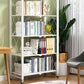 3/4/5-Shelf Steel Industrial Etagere Bookshelf Vertical Open Bookshelf with Caster Wheels Clearhalo 'Bookcases' 'furn' 'furn_bookcases' 'Furniture' 'furniture_bookcases' 'kitchen' 'kitchen_bookcases' 'Living Room Furniture' 'Office Furniture' 1200x1200_9cb195c0-1b1c-4333-b061-7c9a28219aae