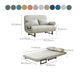 Scandinavian Foldable Futon Sleeper Sofa Round Arms Convertible Sofas Clearhalo 'furn' 'furn_futons' 'Furniture' 'Futons & Daybeds' 'Futons' 'Living Room Furniture' 1200x1200_9cb4ae8e-b4e8-4617-b385-78a0b76fd055