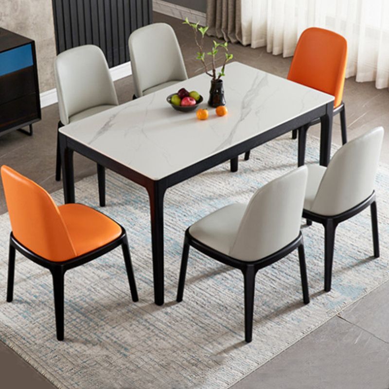 Dining Room Side Dining Chairs Modern Solid Wood Armless Dining Chairs Clearhalo 'Dining Chairs' 'Dining Tables & Seating' 'dining_chair' 'furn' 'furn_dining_chair' 'Furniture' 'furniture_dining_chair' 'Kitchen & Dining Furniture' 1200x1200_9cb4e1d7-1fe4-403e-983a-c2947dba21ab