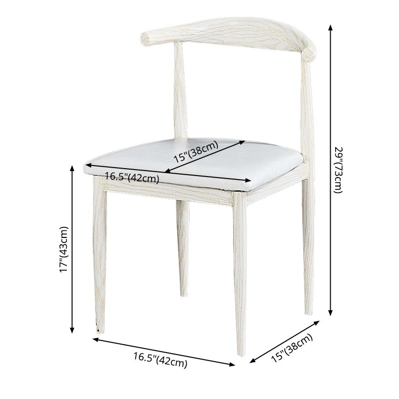 Contemporary Home Side Chair Open Back Metal Dining Room Chair Upholstered Clearhalo ' kitchen&dining_furn' 'Dining Chairs' 'Dining Tables & Seating' 'dining_chair' 'furn' 'furn_dining_chair' 'Furniture' 'furniture_dining_chair' 'Kitchen & Dining Furniture' 'kitchen' 1200x1200_9cb8ccc4-0de5-4279-b77d-852c1083a1d1