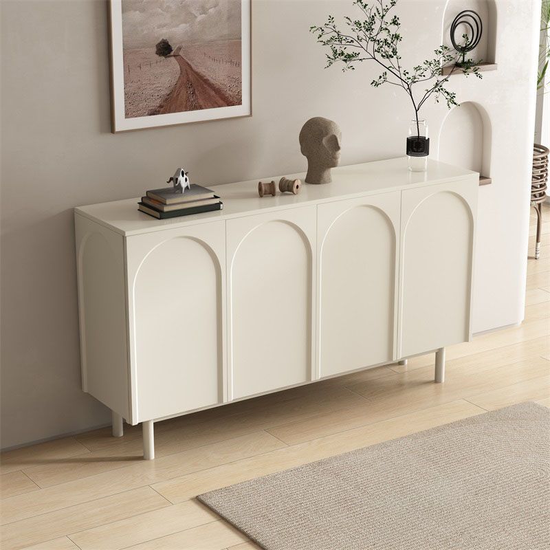 Moderno tavolo da tavolo a buffet in legno con porte per sala da pranzo