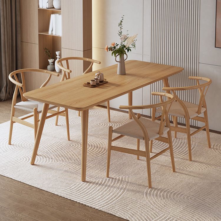 Mesa de comedor de madera rectangular industrial 1/3/5/6/7 piezas de comedor para comedor