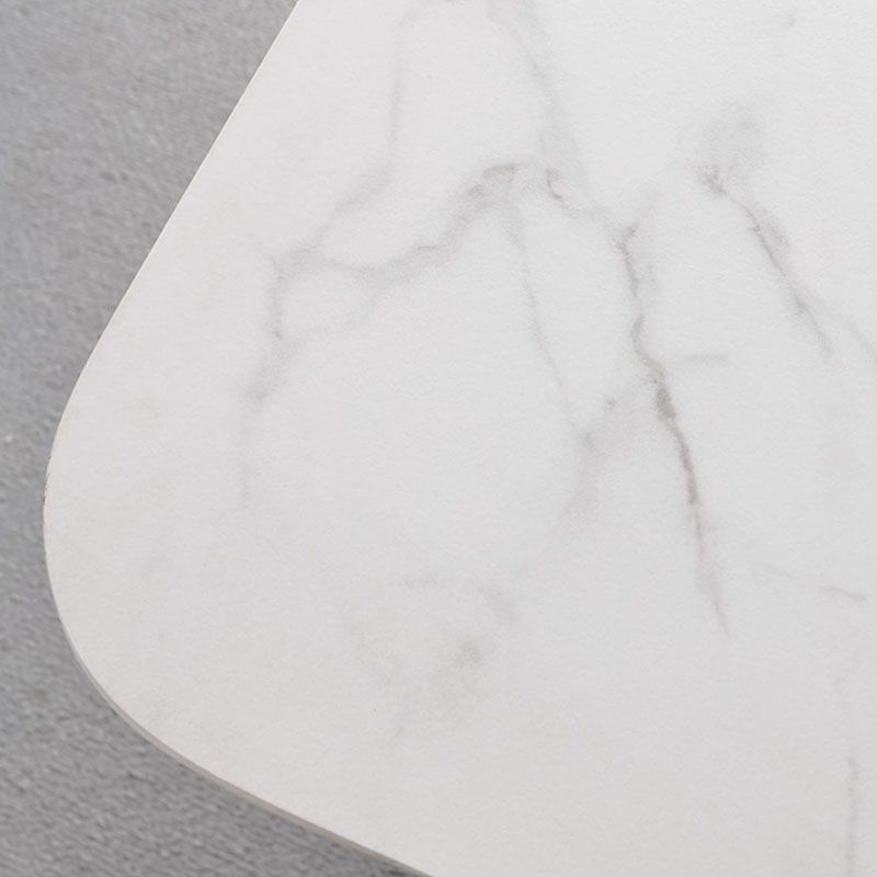 Modern 1/2/5/6 Pieces Acrylic Dining Table Set with White Sintered Stone Top Dinette Set Clearhalo 'Dining Room Sets' 'Dining Tables & Seating' 'dining_room_set' 'furn' 'furn_dining_room_set' 'Furniture' 'furniture_dining_room_set' 'Kitchen & Dining Furniture' 'kitchen&dining_furn' 'kitchen' 1200x1200_9cbb002f-b33f-47f8-9c9a-a9cecd3832d8