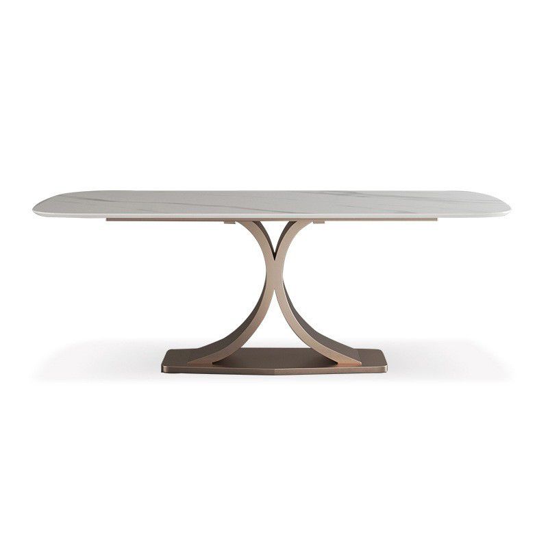 Modern Sintered Stone Top Dining Set Rectangle 1/5/6 Pieces Dining Room Table Set Clearhalo 'Dining Room Sets' 'Dining Tables & Seating' 'dining_room_set' 'furn' 'furn_dining_room_set' 'Furniture' 'furniture_dining_room_set' 'Kitchen & Dining Furniture' 1200x1200_9cbd833d-9993-4e9a-9e62-8eba3a7ea185