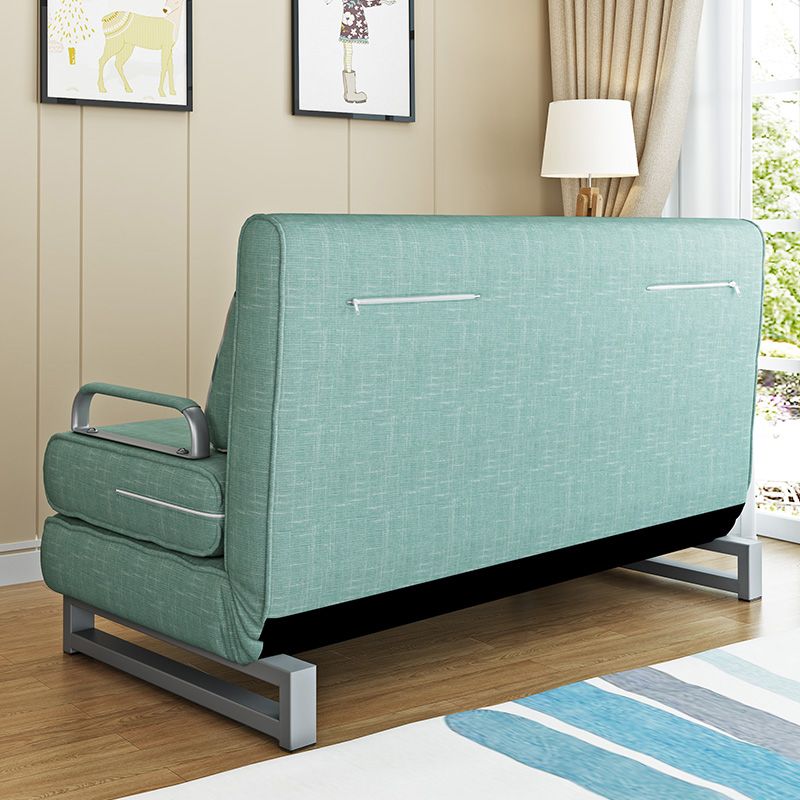 枕付きの現代的なコンバーチブルアームレスベッドソファソファ
