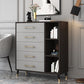 Klassiek glamour houten opbergkast dressoir slaapkamer grijs dressoir