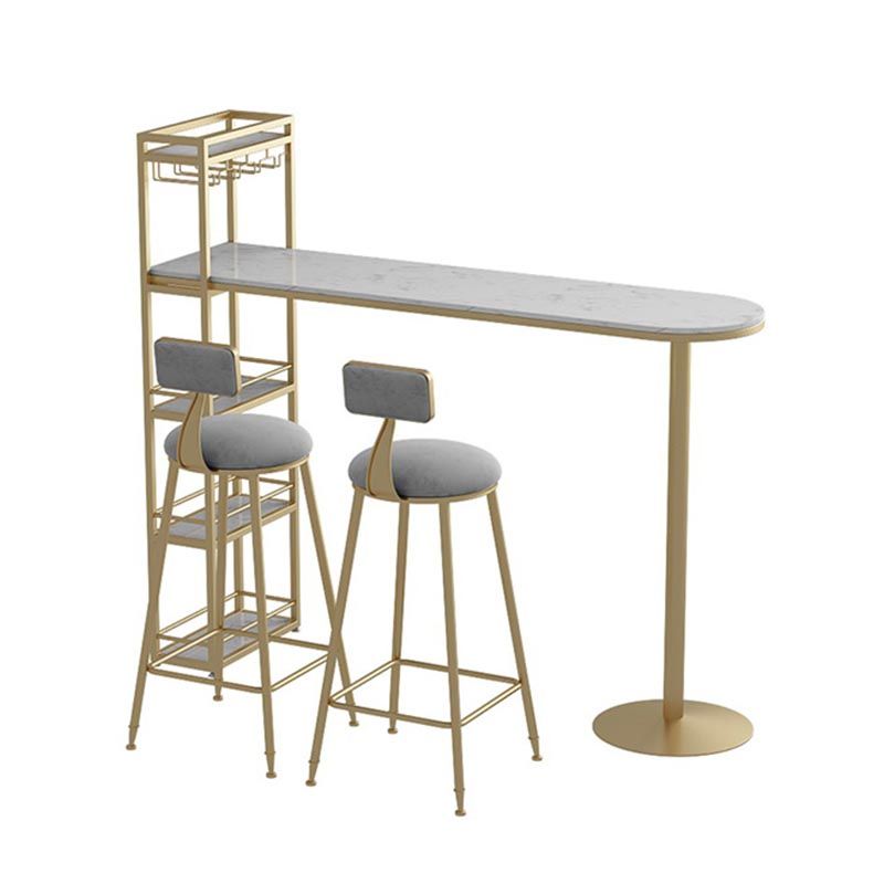 Tavolo da bar contemporaneo in pietra top tavolo da bistrot interno con portapacing