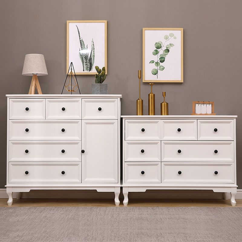 Modern Accent Cabinet with Drawers and Wooden Cabriole Legs Cabinet Clearhalo 'Cabinets & Chests' 'cabinets_chests' 'furn' 'furn_cabinets_chests' 'Furniture' 'Living Room Furniture' 1200x1200_9ccbf445-d5cd-48ed-be07-39846fca52e9