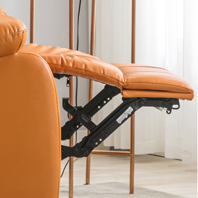 Contemporary Home Theater Recliner Metal Solid Color Arm Reclining Swiveling Clearhalo 'Chairs & Seating' 'furn' 'furn_recliners' 'Furniture' 'Living Room Furniture' 'Recliners' 1200x1200_9ccc800c-25fc-4246-80c1-0a3b5fad6c3b