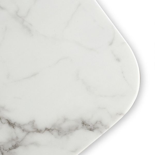 ホームキッチンディナーのための石のトップテーブル長方形のダイニングテーブル