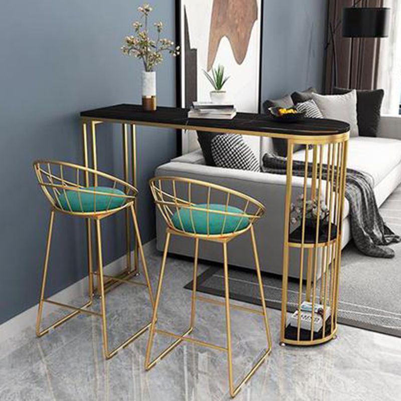 Stone Irregular Shape Bar Table Traditional Luxury Bistro Table with Double Pedestal Clearhalo 'Bar Furniture' 'Bar Tables' 'bar_tables' 'furn' 'furn_bar_tables' 'Furniture' 'Kitchen & Dining Furniture' 1200x1200_9ccf32d0-438c-4b46-afaa-8af194652594