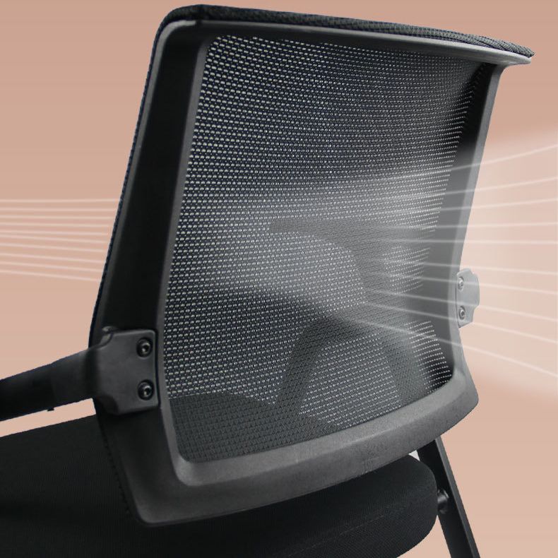 Black metal frame moderne conferentie stoel midachter computer bureaustoel met armen