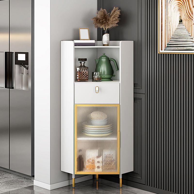 Modern Style Buffet Sideboard Stone Side Board with Cabinet and Drawer Clearhalo 'buffet_sideboard' 'Buffets & Sideboards' 'furn' 'furn_buffet_sideboard' 'Furniture' 'Kitchen & Dining Furniture' 1200x1200_9cd130b6-5367-4143-b9c1-b83cc37d59a7