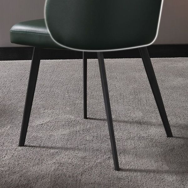 Modern Style Parsons Side Chair Faux Leather Indoor Dining Chair Clearhalo 'Dining Chairs' 'Dining Tables & Seating' 'dining_chair' 'furn' 'furn_dining_chair' 'Furniture' 'furniture_dining_chair' 'Kitchen & Dining Furniture' 1200x1200_9cd182e8-76b8-4767-a973-44113df9579a