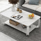 Glam Coffee Table with Cross Legs and Storage Shelf Cocktail Table Clearhalo 'Coffee & Accent Tables' 'Coffee Tables' 'coffee_tables' 'furn' 'furn_coffee_tables' 'Furniture' 'Living Room Furniture' 1200x1200_9cd36f7d-6f4d-444d-98b1-9e4d39aab9c6