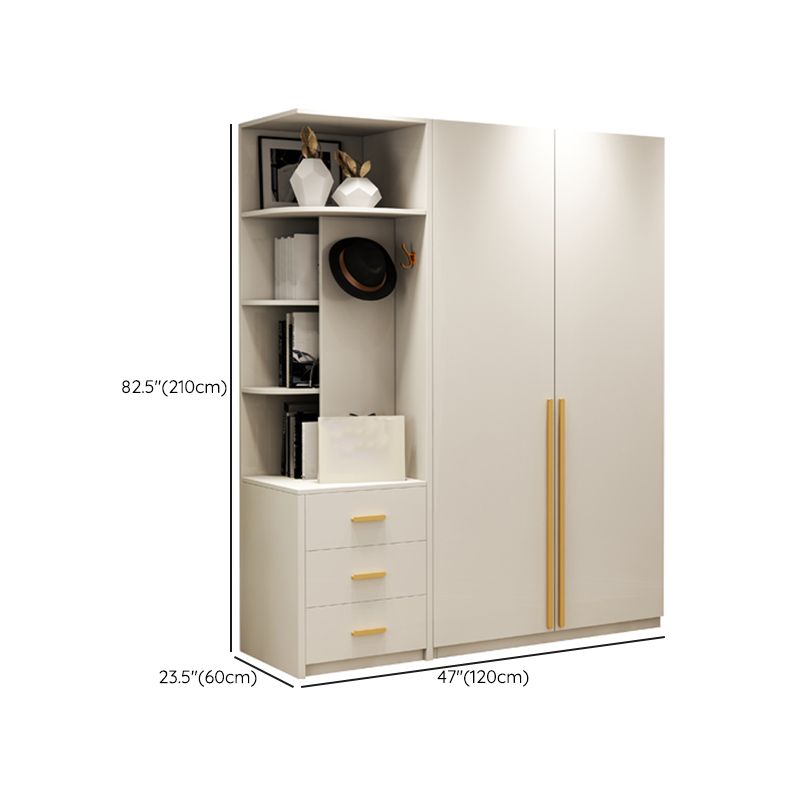 Moderne garderobe kast met kledingstaaf houten garderobe araRoire