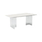 Glam Dinette Set with Solid Back Chairs 1/2/4/6/7/8 Pieces Glossy White Dining Table Set Clearhalo 'Dining Room Sets' 'Dining Tables & Seating' 'dining_room_set' 'furn' 'furn_dining_room_set' 'Furniture' 'Kitchen & Dining Furniture' 1200x1200_9cd72d46-0278-4a89-b146-3d44c7518ee9