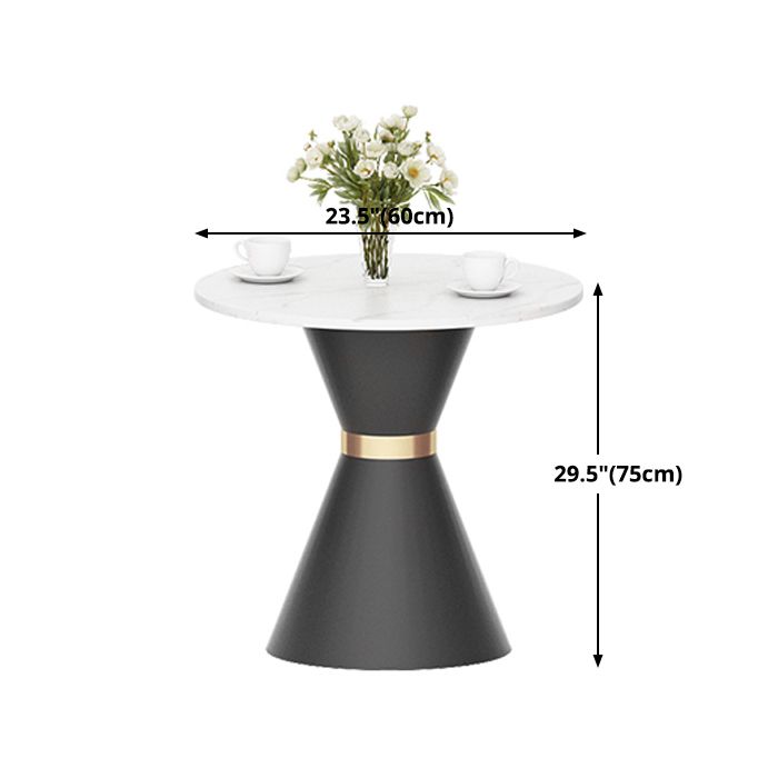 Luxury Sintered Stone Top Dining Table Indoor Round Table with Metal Pedestal Clearhalo 'Dining Tables & Seating' 'Dining Tables' 'dining_table' 'furn' 'furn_dining_table' 'Furniture' 'furniture_dining_table' 'Kitchen & Dining Furniture' 'kitchen' 'kitchen_dining_table' 1200x1200_9cd9df5f-d251-4d61-9fa7-bc0ed5199aa7