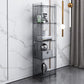 Standard Closed Back Bookshelf Scandinavian Rectangle Acrylic Bookcase