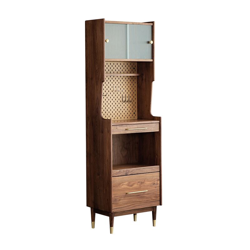 Modern Solid Wood Sideboard Cabinet Living Room 76.8" High Credenza Clearhalo 'buffet_sideboard' 'Buffets & Sideboards' 'furn' 'furn_buffet_sideboard' 'Furniture' 'Kitchen & Dining Furniture' 1200x1200_9cdbe932-e91d-4c1a-a4fb-59cea3625784