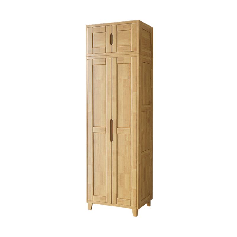 Light Wood Finish Wardrobe Armoire Traditional Wardrobe Cabinet Clearhalo 'Armoires & Wardrobes' 'armoires_wardrobes' 'Bedroom Furniture' 'furn' 'furn_armoires_wardrobes' 'Furniture' 1200x1200_9cdd82e5-4152-49e0-a5b9-1e293669a393