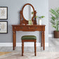 Tavolo da toeletta da toeletta per vanità in legno tradizionale set da trucco da vanità