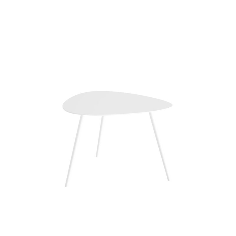3 Legs Base Metal Black/white Base White/black Free Shape Coffee Table Clearhalo 'Coffee & Accent Tables' 'Coffee Tables' 'coffee_tables' 'furn' 'furn_coffee_tables' 'Furniture' 'furniture_coffee_tables' 'Living Room Furniture' 1200x1200_9cdf7d6a-eb25-42ee-aa9a-d554a620705f
