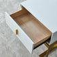 Modern Bed Nightstand 20.5"H Solid Wood Nightstand with 1-Drawer for Bedroom