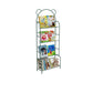 Contemporary Metal Shelf Bookcase 4 Shelf Open Back Bookshelf Clearhalo 'Bookcases' 'furn' 'furn_bookcases' 'Furniture' 'Office Furniture' 1200x1200_9ce24d10-79d5-4d6b-899e-1e089d2bb394