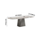 Metal Traditional Luxury Rectangle Table Sintered Stone Indoor Table with Grey Pedestal Clearhalo ' dining_table' 'Dining Tables & Seating' 'Dining Tables' 'furn' 'furn_dining_table' 'Furniture' 'furniture_dining_table' 'Kitchen & Dining Furniture' 'kitchen&dining_furn' 'kitchen' 'kitchen_dining_table' 1200x1200_9ce2809c-b035-4644-938a-ff1442192f54