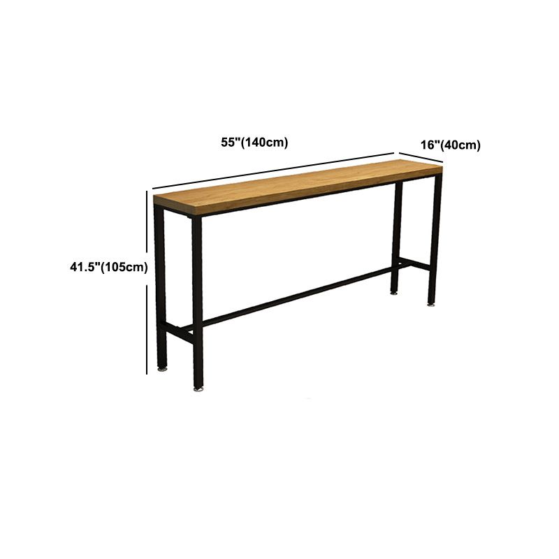 Industrial Style Bar Table Set 1/2/6/11 Pieces Rectangle Bar Table with High Stools Clearhalo 'Bar Furniture' 'furn' 'furn_home_bar_bar_sets' 'Furniture' 'Home Bars & Bar Sets' 'home_bar_bar_sets' 'Kitchen & Dining Furniture' 1200x1200_9ce2a9bc-0522-4363-a057-42e2501b2f89