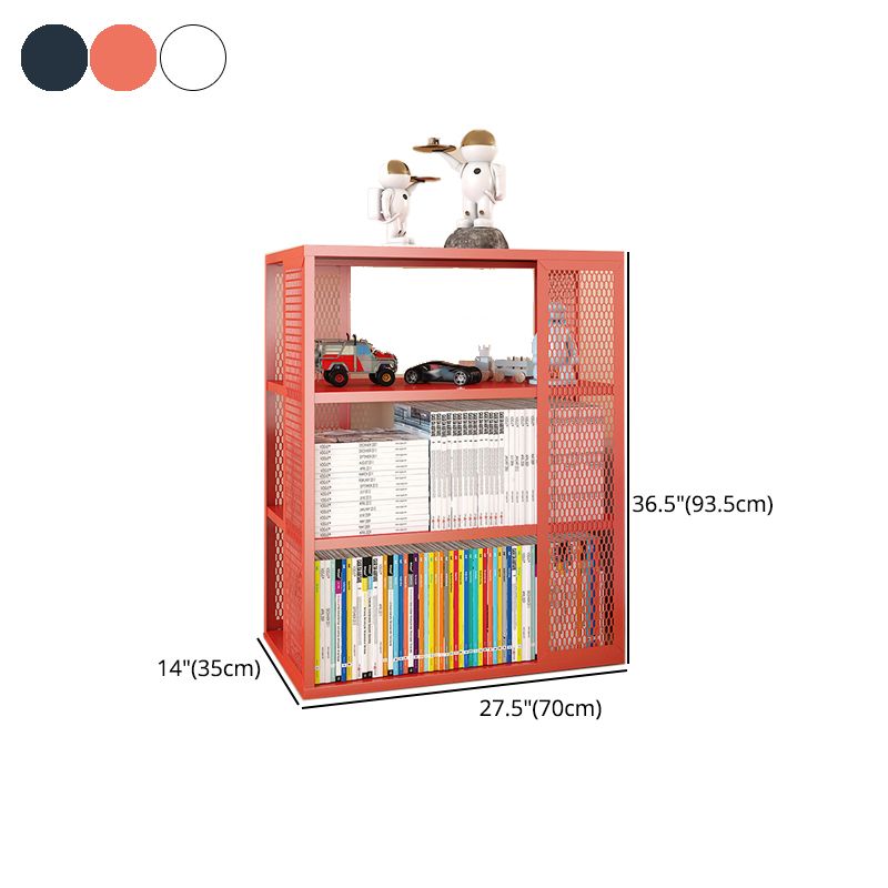 Scandinavian Metal Open Etagere Bookshelf with Iron Frame and Shelf Clearhalo 'Bookcases' 'Furniture' 'furniture_bookcases' 'Office Furniture' 1200x1200_9ce352c0-88aa-47b0-b6a9-798e16874fe5