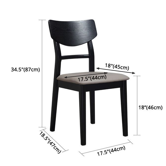Traditional Indoor Dining Side Chair Wood Finish Ladder Back Stacking Dining Chair Clearhalo ' kitchen&dining_furn' 'Dining Chairs' 'Dining Tables & Seating' 'dining_chair' 'furn' 'furn_dining_chair' 'Furniture' 'furniture_dining_chair' 'Kitchen & Dining Furniture' 'kitchen' 1200x1200_9ce37af1-34b4-4afb-847c-5a17dad72b90