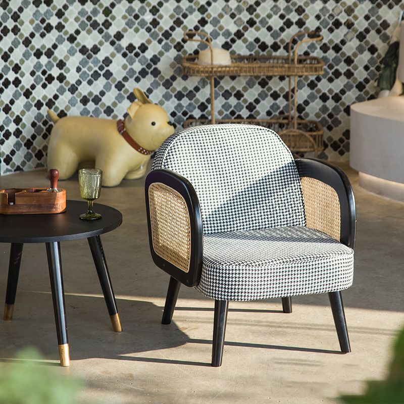 Industrial Upholstered Accent Armchair 4 Legs Wood Frame Armchair Clearhalo 'Accent Chairs' 'accent_chairs' 'Chairs & Seating' 'furn' 'furn_accent_chairs' 'Furniture' 'Living Room Furniture' 1200x1200_9ce5b1cd-2bd5-4727-a690-6b851d0d7565