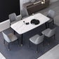 Industrial Sintered Stone Dining Table Rectangle Table with 4 Legs Clearhalo 'Dining Tables & Seating' 'Dining Tables' 'dining_table' 'furn' 'furn_dining_table' 'Furniture' 'Kitchen & Dining Furniture' 1200x1200_9ce68103-ebbc-4ba3-b2bc-ef944a280af5
