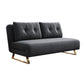 Cushion Back Futon Sofa Bed Pillow Included Sleeper Sofa with Gold Leg Clearhalo 'furn' 'furn_futons' 'Furniture' 'Futons & Daybeds' 'Futons' 'Living Room Furniture' 1200x1200_9cea1122-dbef-4ab6-92de-15ebac358613
