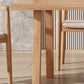 Mesa de comedor de madera de pino Tope rectángulo de madera sólida con 4 patas