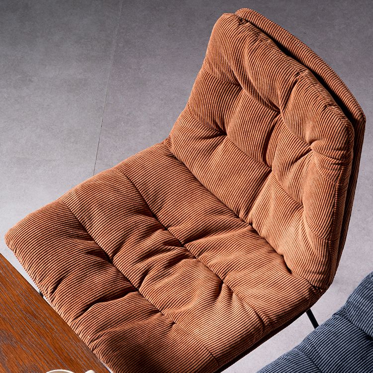 Contemporary Chair Dining Armless Chairs with Metal Legs for Kitchen Clearhalo ' kitchen&dining_furn' 'Dining Chairs' 'Dining Tables & Seating' 'dining_chair' 'furn' 'furn_dining_chair' 'Furniture' 'furniture_dining_chair' 'Kitchen & Dining Furniture' 'kitchen' 1200x1200_9cef0e3e-50dc-4102-b55c-934351d33d48