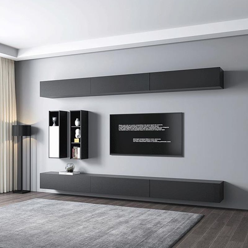 Modern Wood TV Media Stand Wall-mounted TV Console for Living Room Clearhalo 'furn' 'furn_tv_stands_entertainment_centers' 'Furniture' 'Living Room Furniture' 'TV Stands & Entertainment Centers' 'TV Stands & Media Storage Furniture' 'tv_stands_entertainment_centers' 1200x1200_9cef7199-45c4-44bd-8f22-a3a32d1dca45