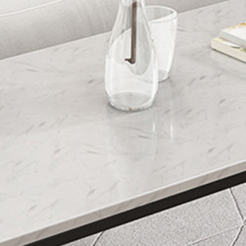 Marble Metal Frame Coffee Table Luxurious Rectangular Cocktail Table Clearhalo 'Coffee & Accent Tables' 'Coffee Tables' 'coffee_tables' 'furn' 'furn_coffee_tables' 'Furniture' 'Living Room Furniture' 1200x1200_9cf12014-742b-459f-a81d-0700718d2078