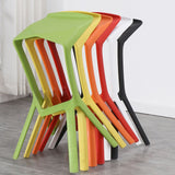 Contemporary Style Backless Plastic Stackable Bar Stool for Home Clearhalo 'Bar Furniture' 'Bar Stools' 'bar_stools' 'furn' 'furn_bar_stools' 'Furniture' 'Kitchen & Dining Furniture' 1200x1200_9cf405d0-fabb-483c-b266-01d7a9266291