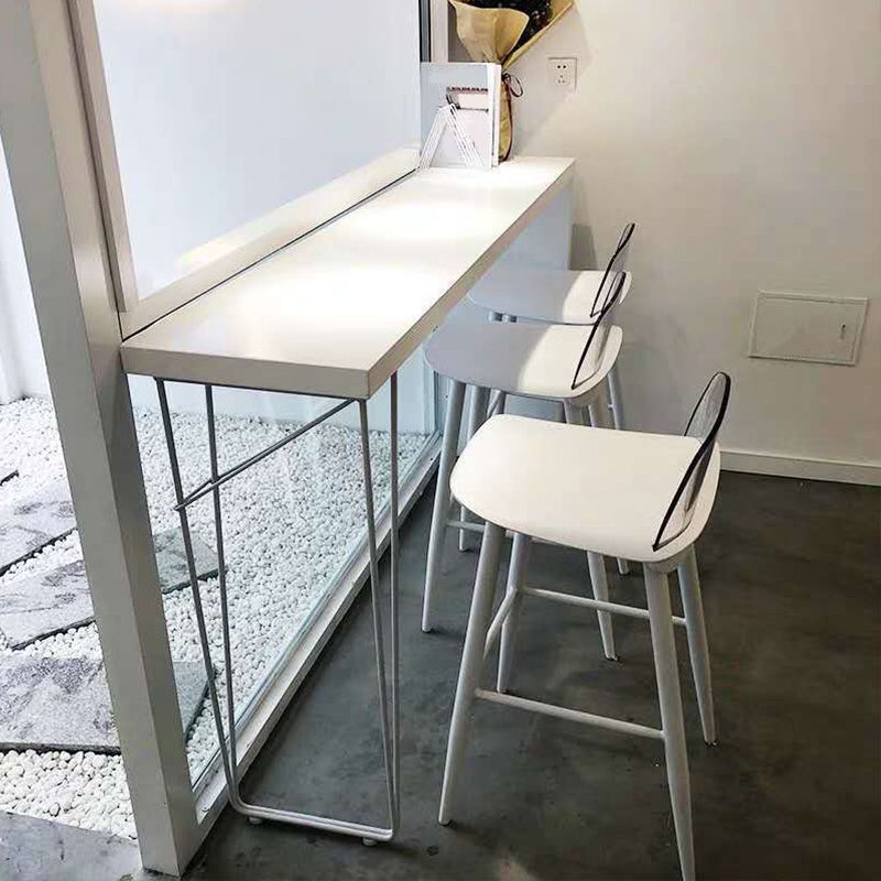 Modern Bar-height Table Solid Wood Top 41.3-inch Height Table Clearhalo 'Bar Furniture' 'Bar Tables' 'bar_tables' 'furn' 'furn_bar_tables' 'Furniture' 'Kitchen & Dining Furniture' 1200x1200_9cf53090-c5de-4ae6-9db7-9b943d1e8719