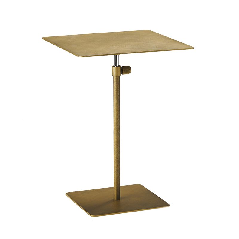 Table lateral de sofá de oro/cromo