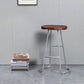 Modern Style Iron Bar Stool with Footrest Dining Room Solid Wood Bar Stool 30 Inches Clearhalo 'Bar Furniture' 'Bar Stools' 'bar_stools' 'furn' 'furn_bar_stools' 'furniture_bar_stools' 'Kitchen & Dining Furniture' 'kitchen&dining_furn' 'kitchen' 'kitchen_furn' Furniture' 1200x1200_9cf929a1-c8e6-43bf-a22a-888c367663cd