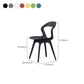 Contemporary Kitchen Dining Chair Vinyl Open Back Side Chair Clearhalo 'Dining Chairs' 'Dining Tables & Seating' 'dining_chair' 'furn' 'furn_dining_chair' 'Furniture' 'Kitchen & Dining Furniture' 1200x1200_9cfa5920-60d0-45e8-a279-6125ad1d7f7a
