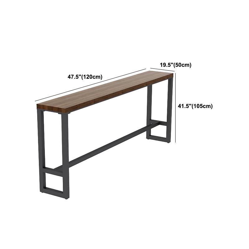 Industrial Solid Wood Bar Table Set 1/2/3/7 Pieces Counter Table with Upholstered Stools Clearhalo 'Bar Furniture' 'furn' 'furn_home_bar_bar_sets' 'Furniture' 'Home Bars & Bar Sets' 'home_bar_bar_sets' 'Kitchen & Dining Furniture' 1200x1200_9cfaf19b-8fd5-4d4e-8760-5dfe773d0a1e