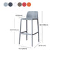 Contemporary Plastic Barstool Bristol Bar Stool with Footrest and Low Back Clearhalo 'Bar Furniture' 'Bar Stools' 'bar_stools' 'furn' 'furn_bar_stools' 'furniture_bar_stools' 'Kitchen & Dining Furniture' 'kitchen&dining_furn' 'kitchen' 'kitchen_furn' Furniture' 1200x1200_9cfb32d4-b6a6-4954-a450-5b2535c12239