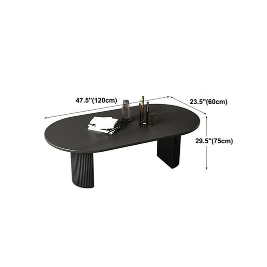 Tavolo da pranzo in legno massiccio di pino tavolo doppio piedistallo in nero per cucina